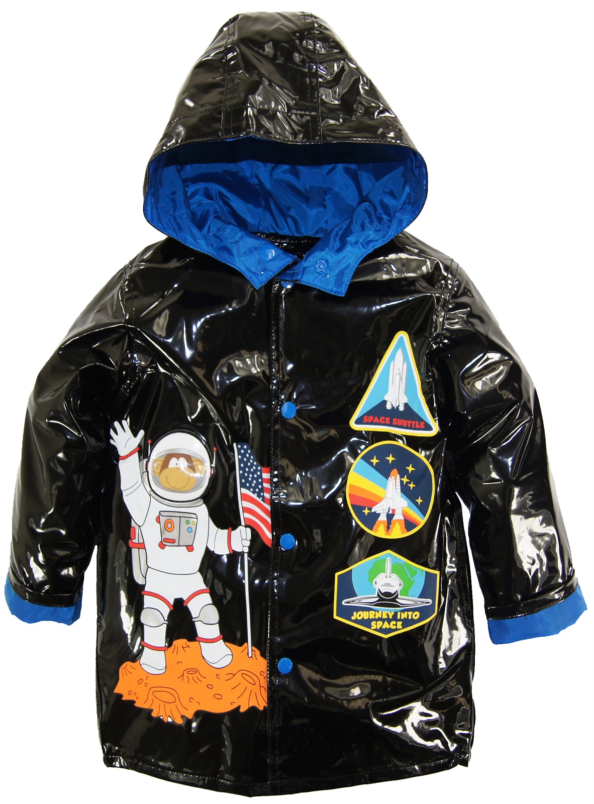 Wippette Little Boys Rainwear Astronaut Space Traveler Raincoat Jacket